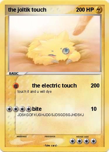 Pokemon the joltik touch
