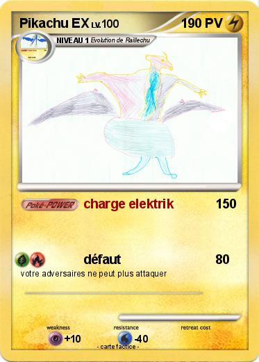 Pokemon Pikachu EX