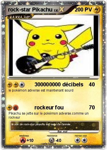 Pokemon rock-star Pikachu