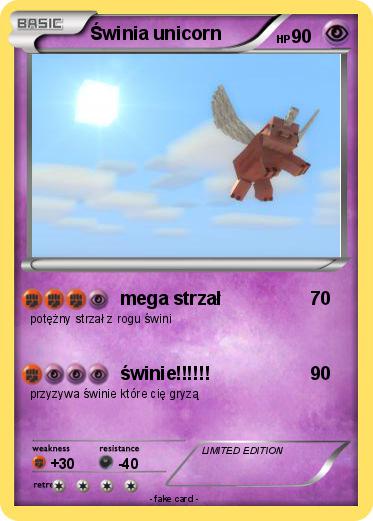 Pokemon Świnia unicorn
