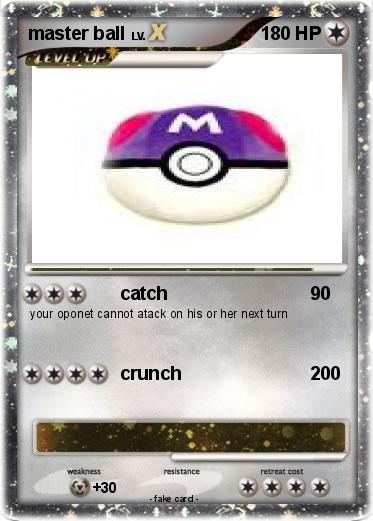 Pokemon master ball