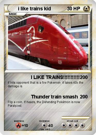 Pokemon i like trains kid