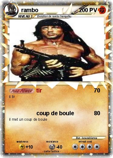 Pokémon rambo 89 89 - tir - Ma carte Pokémon