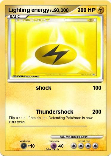 Pokemon Lighting energy