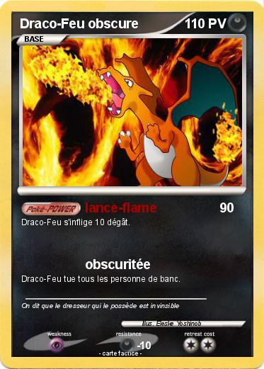 Pokemon Draco-Feu obscure
