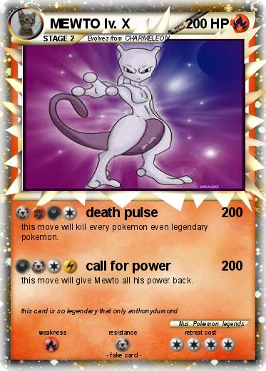 Pokemon MEWTO lv. X
