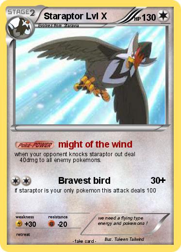 Pokemon Staraptor Lvl X