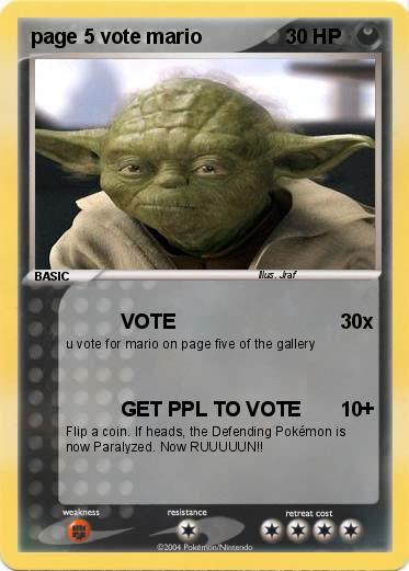 Pokemon page 5 vote mario