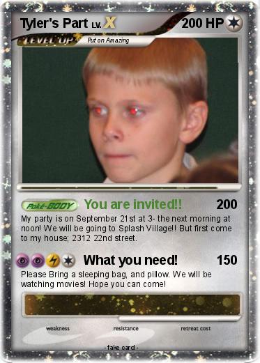 Pokemon Tyler's Part