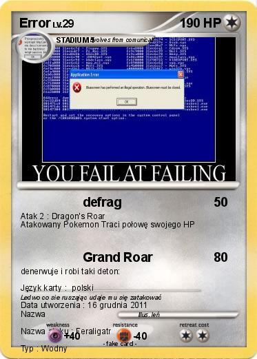 Pokemon Error