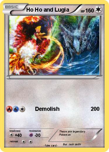Pokemon Ho Ho and Lugia