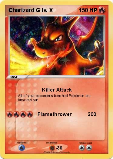Pokemon Charizard G lv. X