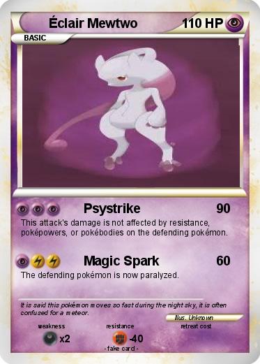 Pokemon Éclair Mewtwo
