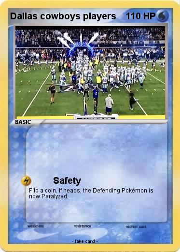 Pokemon Dallas cowboys players