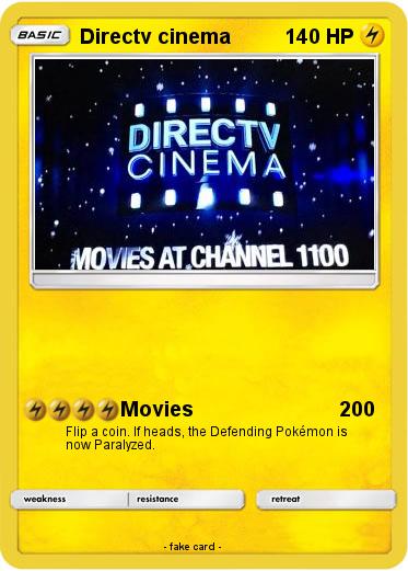 Pokemon Directv cinema