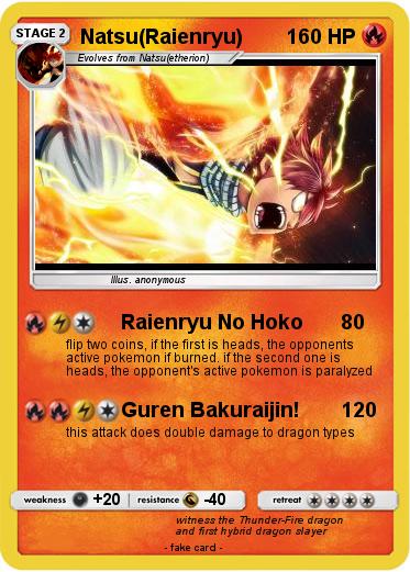 Pokemon Natsu(Raienryu)