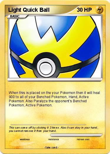 Pokemon Light Quick Ball
