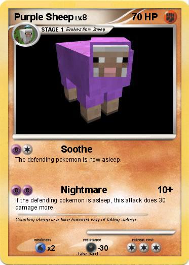 Pokemon Purple Sheep