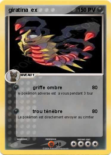 Pokemon giratina  ex