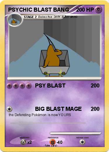 Pokemon PSYCHIC BLAST BANG
