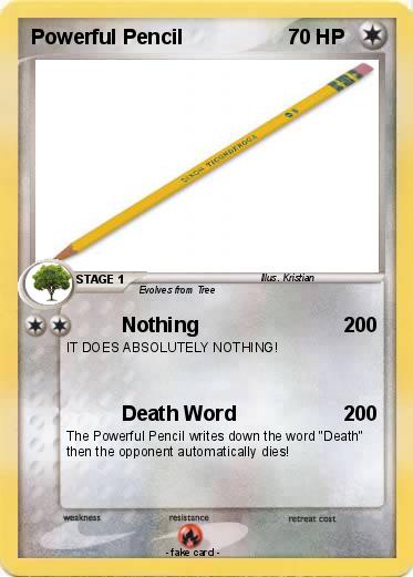 Pokemon Powerful Pencil