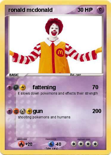 Pokemon ronald mcdonald