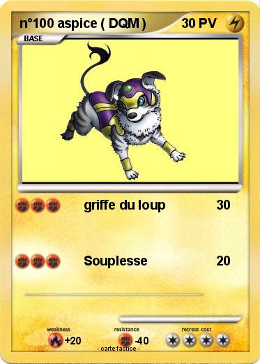 Pokemon n°100 aspice ( DQM )
