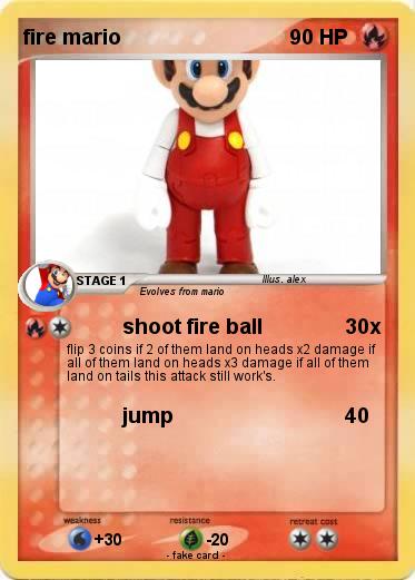 Pokemon fire mario