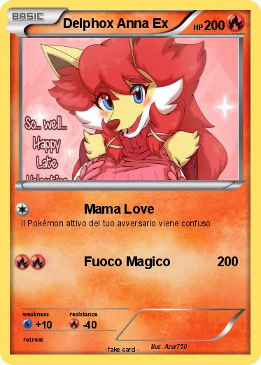 Pokemon Delphox Anna Ex