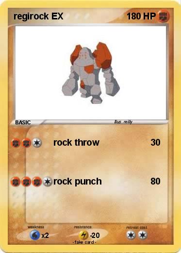 Pokemon regirock EX