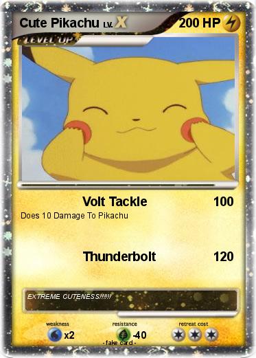 Pokemon Cute Pikachu