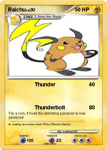 Pokemon Raichu