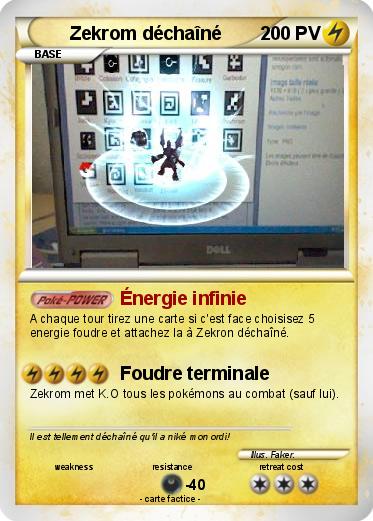 Pokemon Zekrom déchaîné