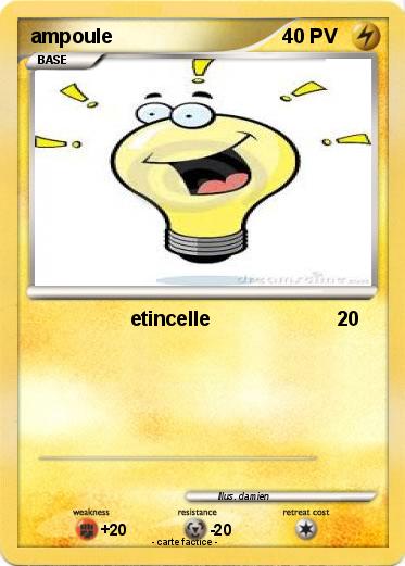 Pokemon ampoule