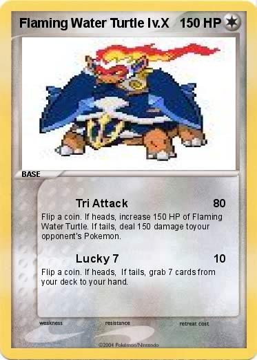 Pokemon Flaming Water Turtle lv.X