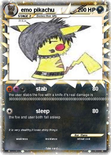 Pokemon emo pikachu