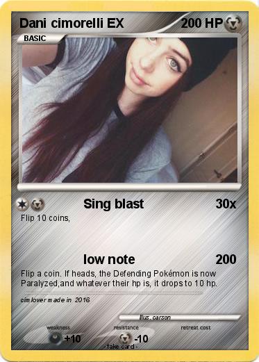 Pokemon Dani cimorelli EX