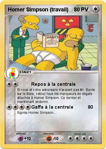 Pokemon Homer Simpson (travail)