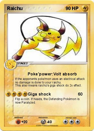 Pokemon Raichu 