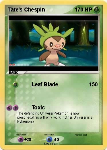 Pokemon Tate's Chespin