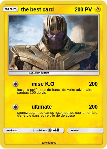 Pokemon the best card