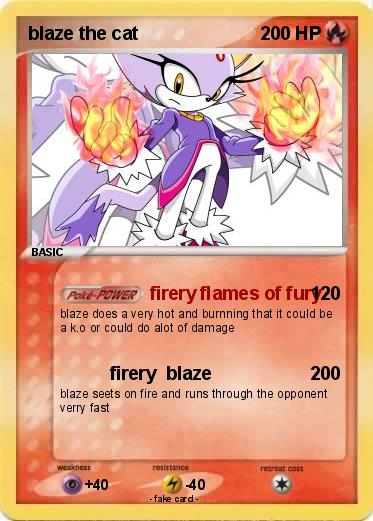 Pokemon blaze the cat