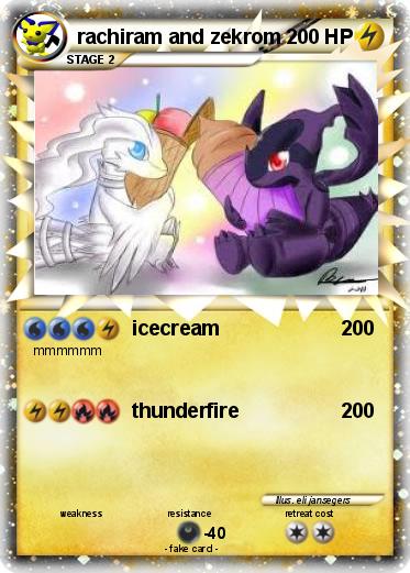 Pokemon rachiram and zekrom
