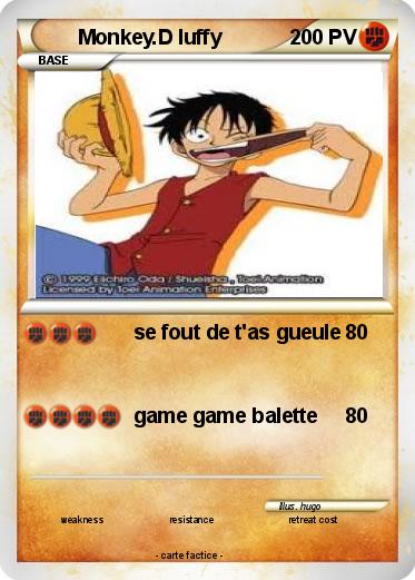 Pokemon Monkey.D luffy