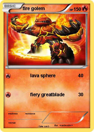 Pokemon fire golem