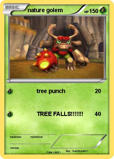 Pokemon nature golem