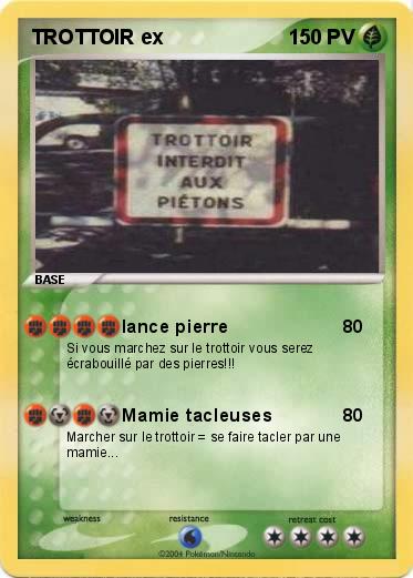 Pokemon TROTTOIR ex