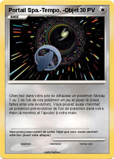 Pokemon Portail Spa.-Tempo. -Objet