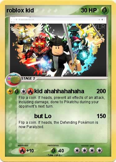 Pokemon roblox kid