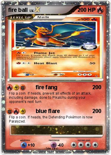 Pokemon fire ball